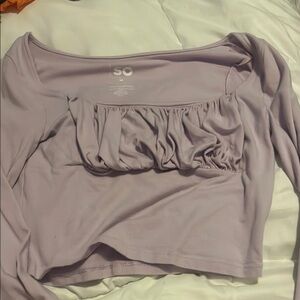 SO Women's Lavender Ruffle Top